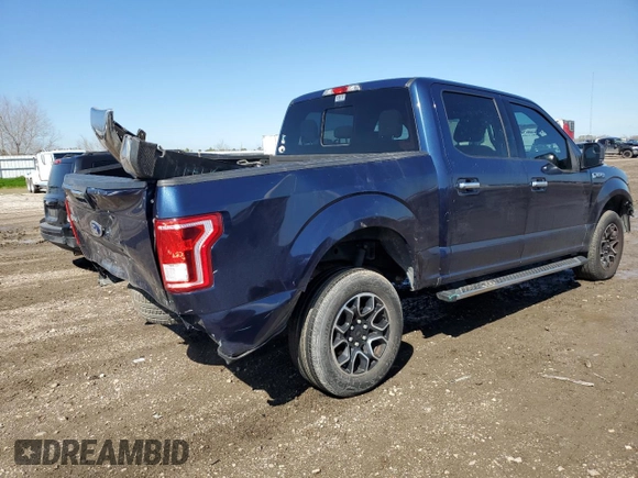2017 Ford F-150 XL with VIN 1FTEW1C80HKD49171, listed as a Copart auction lot 46488475 with 172,675 mi miles and Salvage Title. Bid and sale history available at carsss.com. Image 3.