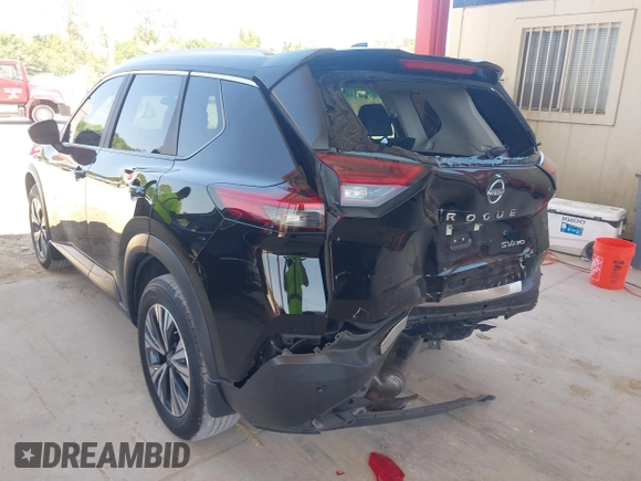 2023 Nissan Rogue SV with VIN 5N1BT3BB1PC740015, listed as a IAAI auction lot 42006699 with 43,722 mi miles. Bid and sale history available at carsss.com. Image 3.