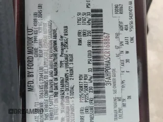 2012 Ford Fusion SE with VIN 3FAHP0HA5CR168867, listed as a Copart auction lot 45722205 with 130,035 mi miles and Salvage Title. Bid and sale history available at carsss.com. Image 12.