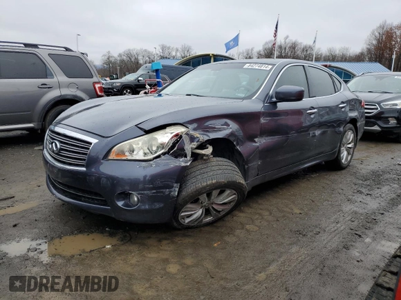 2011 Infiniti M37 with VIN JN1BY1AR7BM373197, listed as a Copart auction lot 84274814 with 158,657 mi miles and Salvage Title. Bid and sale history available at carsss.com. Image 1.
