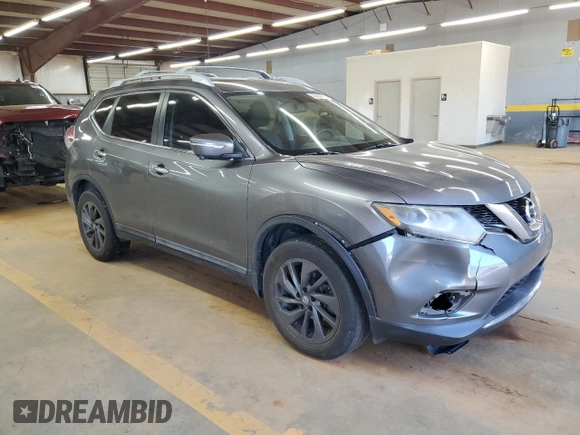 2015 Nissan Rogue SV with VIN 5N1AT2MVXFC857734, listed as a Copart auction lot 53336975 with 170,944 mi miles and Salvage Title. Bid and sale history available at DreamBid. Image 4.
