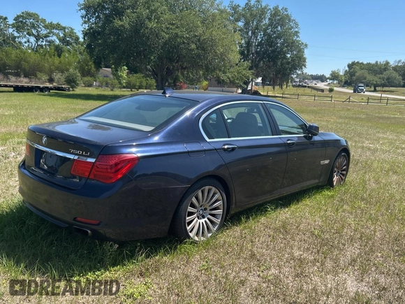 2012 BMW 7 Series 750Li xDrive with VIN WBAKC8C59CC437999, listed as a Copart auction lot 53728665 with 145,420 mi miles and Clean title. Bid and sale history available at DreamBid. Image 4.