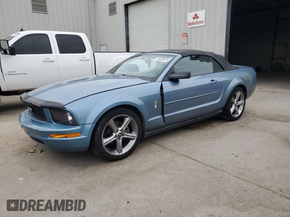 2007 Ford Mustang Deluxe with VIN 1ZVFT84N375280576, listed as a Copart auction lot 46369675 with 140,491 mi miles and Salvage Title. Bid and sale history available at carsss.com. Image 1.