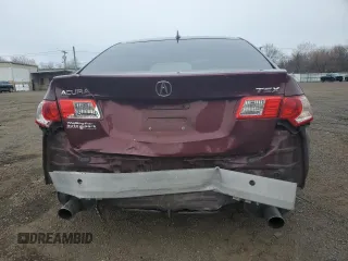 2010 Acura TSX with VIN JH4CU2F65AC007985, listed as a Copart auction lot 52712495 with 196,278 mi miles and Salvage Title. Bid and sale history available at carsss.com. Image 6.
