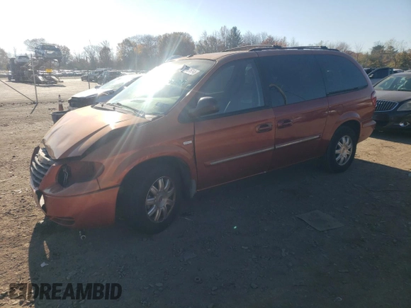 2006 Chrysler Town & Country LWB Touring with VIN 2A4GP54LX6R739154, listed as a Copart auction lot 78887614 with 101,001 mi miles and Salvage Title. Bid and sale history available at carsss.com. Image 1.