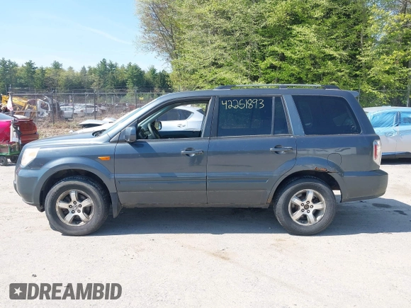 2006 Honda Pilot EX with VIN 2HKYF18466H508824, listed as a IAAI auction lot 42251893 with 287,789 mi miles and . Bid and sale history available at DreamBid. Image 12.