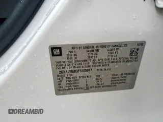 2015 GMC Terrain SLE с VIN 2GKALMEK3F6185047, выставлен на аукционе Copart как лот 55462175 с пробегом 56 971 миль миль и Чистый • Clean title. История ставок и продаж доступна на DreamBid. Изображение 13.
