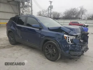 2022 GMC Terrain SLE with VIN 3GKALMEV6NL177075, listed as a Copart auction lot 45556015 with 69,324 mi miles and Salvage Title. Bid and sale history available at carsss.com. Image 4.