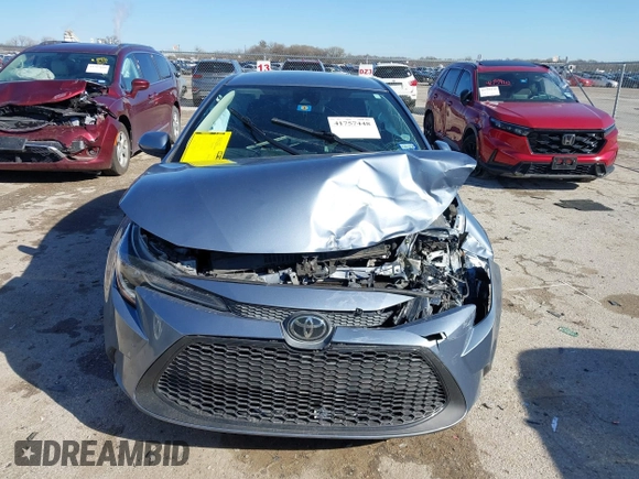 2020 Toyota Corolla LE with VIN 5YFEPRAEXLP104862, listed as a IAAI auction lot 41757448 with 78,077 mi miles. Bid and sale history available at carsss.com. Image 12.