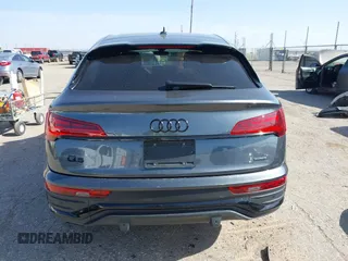 2023 Audi Q5 Sportback S line Premium Plus with VIN WA15AAFY7P2074384, listed as a IAAI auction lot 42057841 with 34,402 mi miles and . Bid and sale history available at DreamBid. Image 17.