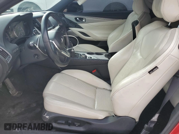 2017 Infiniti Q60 Red Sport 400 with VIN JN1FV7EL6HM701592, listed as a Copart auction lot 81462554 with 63,276 mi miles and Salvage title. Bid and sale history available at DreamBid. Image 7.