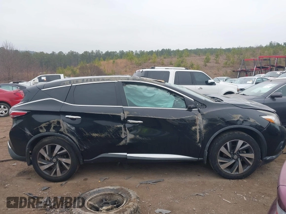2015 Nissan Murano Platinum with VIN 5N1AZ2MG0FN218749, listed as a IAAI auction lot 41526186 with 206,492 mi miles and . Bid and sale history available at DreamBid. Image 12.