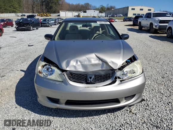 2004 Honda Civic LX with VIN 1HGEM22534L075070, listed as a Copart auction lot 49024885 with 245,343 mi miles and Salvage Title. Bid and sale history available at DreamBid. Image 5.