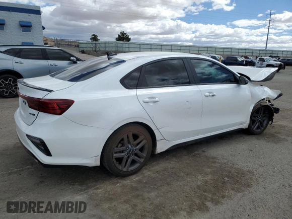 2021 Kia Forte GT-Line with VIN 3KPF34AD8ME423514, listed as a Copart auction lot 48262025 with 63,049 mi miles and Salvage Title. Bid and sale history available at carsss.com. Image 3.