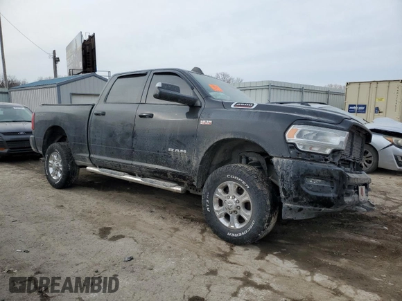 2019 Ram 2500 Big Horn with VIN 3C6UR5DJXKG720872, listed as a Copart auction lot 57288355 with Not provided miles and Salvage title. Bid and sale history available at DreamBid. Image 4.