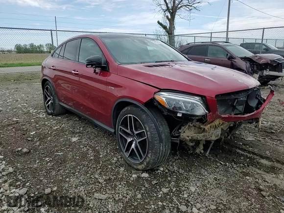 2019 Mercedes-Benz GLE 43 AMG with VIN 4JGED6EB3KA138664, listed as a Copart auction lot 54328605 with 79,812 mi miles and Salvage title. Bid and sale history available at DreamBid. Image 14.