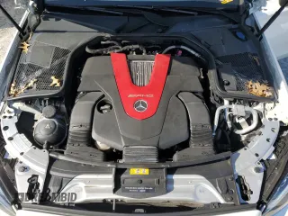 2018 Mercedes-Benz C 43 AMG with VIN WDDWJ6EBXJF678506, listed as a Copart auction lot 48525655 with 53,690 mi miles and Salvage Title. Bid and sale history available at DreamBid. Image 11.