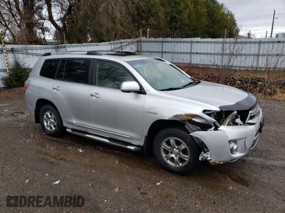 2011 Toyota Highlander Hybrid Limited with VIN JTEDC3EH7B2002341, listed as a Copart auction lot 49533825 with 279,865 mi miles and Salvage Title. Bid and sale history available at carsss.com. Image 4.