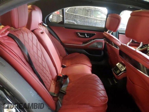 2022 Mercedes-Benz S-Class S 500 with VIN W1K6G6DB3NA107684, listed as a Copart auction lot 48177345 with 0 mi miles and Salvage Title. Bid and sale history available at carsss.com. Image 10.