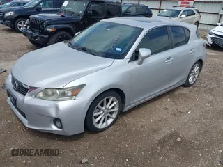 2012 Lexus CT CT 200h with VIN JTHKD5BH0C2082560, listed as a IAAI auction lot 42221415 with 194,321 mi miles and . Bid and sale history available at carsss.com. Image 2.