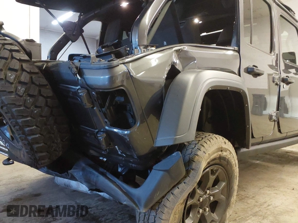2021 Jeep Wrangler Unlimited Sport S with VIN 1C4HJXDN8MW744768, listed as a IAAI auction lot 41894327 with 47,826 mi miles and . Bid and sale history available at DreamBid. Image 6.