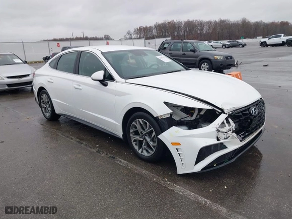 2022 Hyundai Sonata SEL with VIN KMHL64JA2NA236267, listed as a IAAI auction lot 41053375 with 55,315 mi miles. Bid and sale history available at carsss.com. Image 1.