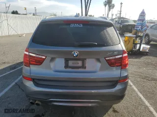 2017 BMW X3 sDrive28i with VIN 5UXWZ7C55H0T43879, listed as a Copart auction lot 43236315 with 161,205 mi miles and Salvage Title. Bid and sale history available at carsss.com. Image 6.