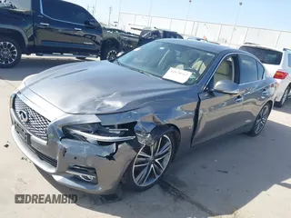 2015 Infiniti Q50 Premium with VIN JN1BV7AP8FM331055, listed as a IAAI auction lot 41828967 with 110,683 mi miles. Bid and sale history available at carsss.com. Image 18.