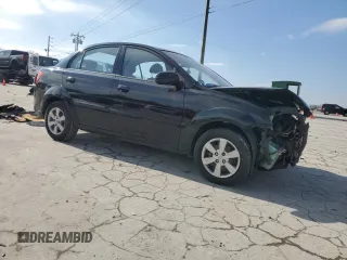 2010 Kia Rio LX with VIN KNADH4A3XA6652808, listed as a Copart auction lot 42597245 with 164,768 mi miles and Salvage Title. Bid and sale history available at carsss.com. Image 4.