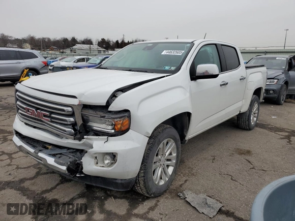 2018 GMC Canyon 4WD SLT z VIN 1GTG6DEN9J1112025, wystawiony jako Copart lot #44632605 z przebiegiem 95 977 mil mil oraz Szkoda całkowita • Salvage title. Historia ofert i sprzedaży dostępna na DreamBid. Obrazek 1.