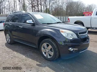2015 Chevrolet Equinox LTZ with VIN 1GNALDEK8FZ121612, listed as a IAAI auction lot 41854499 with 158,457 mi miles. Bid and sale history available at carsss.com. Image 1.