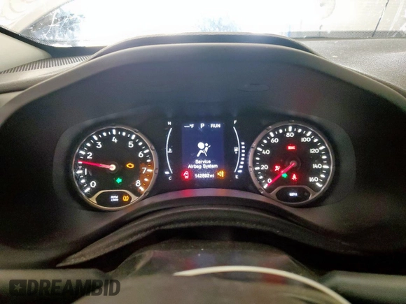 2017 Jeep Renegade Latitude with VIN ZACCJABB3HPG54169, listed as a Copart auction lot 59156235 with 142,892 mi miles and Salvage title. Bid and sale history available at DreamBid. Image 9.