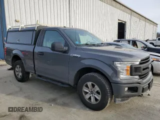 2018 Ford F-150 XL with VIN 1FTMF1EP2JFE34625, listed as a Copart auction lot 45483835 with 193,994 mi miles and Salvage Title. Bid and sale history available at carsss.com. Image 4.