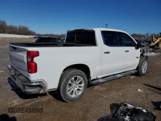 2023 Chevrolet Silverado 1500 LTZ with VIN 2GCUDGEDXP1107968, listed as a Copart auction lot 88085805 with 12,684 mi miles and Salvage Title. Bid and sale history available at carsss.com. Image 3.