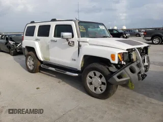 2007 Hummer H3 SUV with VIN 5GTDN13E078166376, listed as a Copart auction lot 78724824 with 0 mi miles and Salvage Title. Bid and sale history available at carsss.com. Image 4.