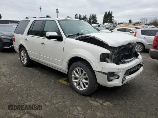2015 Ford Expedition Limited with VIN 1FMJU2AT4FEF42061, listed as a Copart auction lot 45401745 with 216,724 mi miles and Salvage title. Bid and sale history available at DreamBid. Image 4.