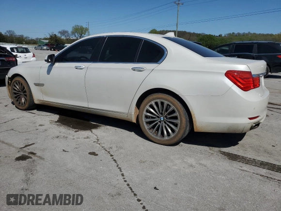 2011 BMW 7 Series 740i with VIN WBAKA4C50BC612878, listed as a Copart auction lot 52035635 with 192,248 mi miles and Salvage Title. Bid and sale history available at carsss.com. Image 2.