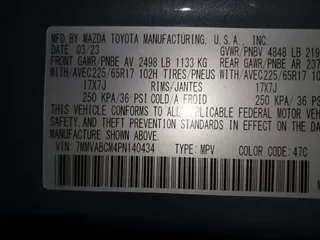 2023 Mazda CX-50 2.5 S Preferred Plus Package with VIN 7MMVABCM4PN140434, listed as a IAAI auction lot 40364742 with 12,134 mi miles. Bid and sale history available at carsss.com. Image 9.
