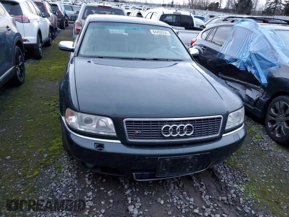 2002 Audi S8 with VIN WAUGU44D12N007629, listed as a Copart auction lot 84200554 with 156,384 mi miles and Clean Title. Bid and sale history available at DreamBid. Image 5.