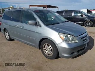 2007 Honda Odyssey EX-L with VIN 5FNRL38697B018839, listed as a IAAI auction lot 41981829 with 88,087 mi miles. Bid and sale history available at carsss.com. Image 1.