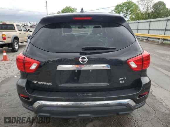 2019 Nissan Pathfinder S with VIN 5N1DR2MM6KC630831, listed as a Copart auction lot 53923815 with 94,777 mi miles and Salvage title. Bid and sale history available at DreamBid. Image 6.