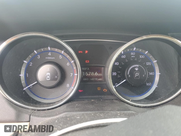 2011 Hyundai Sonata Limited with VIN 5NPEC4AC4BH039662, listed as a Copart auction lot 54374195 with 168,720 mi miles and Clean Title. Bid and sale history available at DreamBid. Image 9.