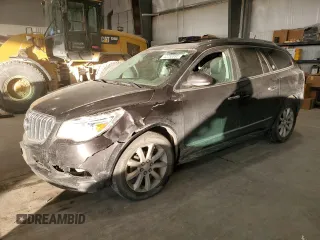 2015 Buick Enclave Premium with VIN 5GAKVCKD9FJ388989, listed as a Copart auction lot 42258895 with 124,483 mi miles and Salvage Title. Bid and sale history available at DreamBid. Image 1.