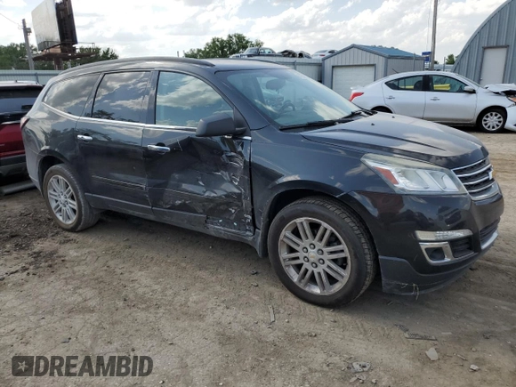 2015 Chevrolet Traverse LT with VIN 1GNKRGKD6FJ313068, listed as a Copart auction lot 57554715 with 211,207 mi miles and Salvage title. Bid and sale history available at DreamBid. Image 4.