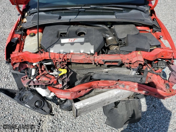 2017 Ford Focus ST with VIN 1FADP3L95HL333884, listed as a Copart auction lot 51368635 with 92,350 mi miles and Salvage Title. Bid and sale history available at carsss.com. Image 12.