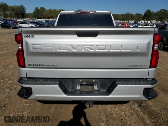 2020 Chevrolet Silverado 1500 Custom with VIN 1GCRWBEH7LZ248973, listed as a Copart auction lot 79265804 with 82,755 mi miles and Salvage Title. Bid and sale history available at carsss.com. Image 6.