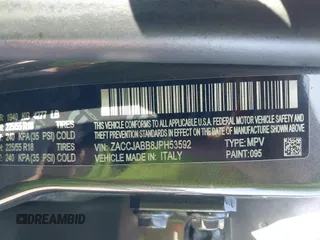 2018 Jeep Renegade Latitude with VIN ZACCJABB8JPH53592, listed as a IAAI auction lot 42527616 with 152,811 mi miles and . Bid and sale history available at DreamBid. Image 9.