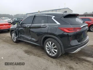 2022 Infiniti QX50 LUXE with VIN 3PCAJ5BA8NF120495, listed as a Copart auction lot 82474024 with 34,417 mi miles and Salvage Title. Bid and sale history available at carsss.com. Image 2.