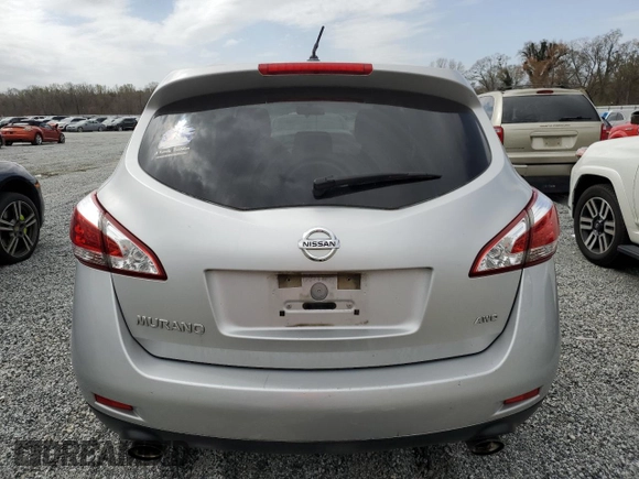 2012 Nissan Murano S with VIN JN8AZ1MW4CW206037, listed as a Copart auction lot 49327285 with 203,549 mi miles and Salvage Title. Bid and sale history available at DreamBid. Image 6.