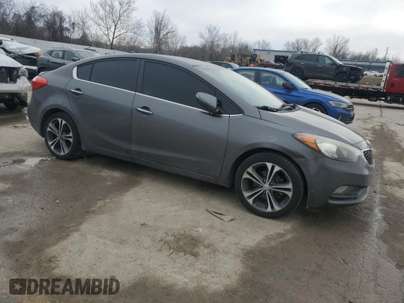 2014 Kia Forte EX with VIN KNAFZ4A81E5078791, listed as a Copart auction lot 46896975 with 148,551 mi miles and Salvage Title. Bid and sale history available at carsss.com. Image 4.